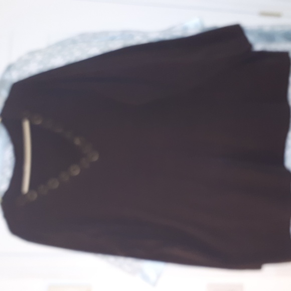 😊2X Contempo  brown long sleve shirt - Picture 3 of 3